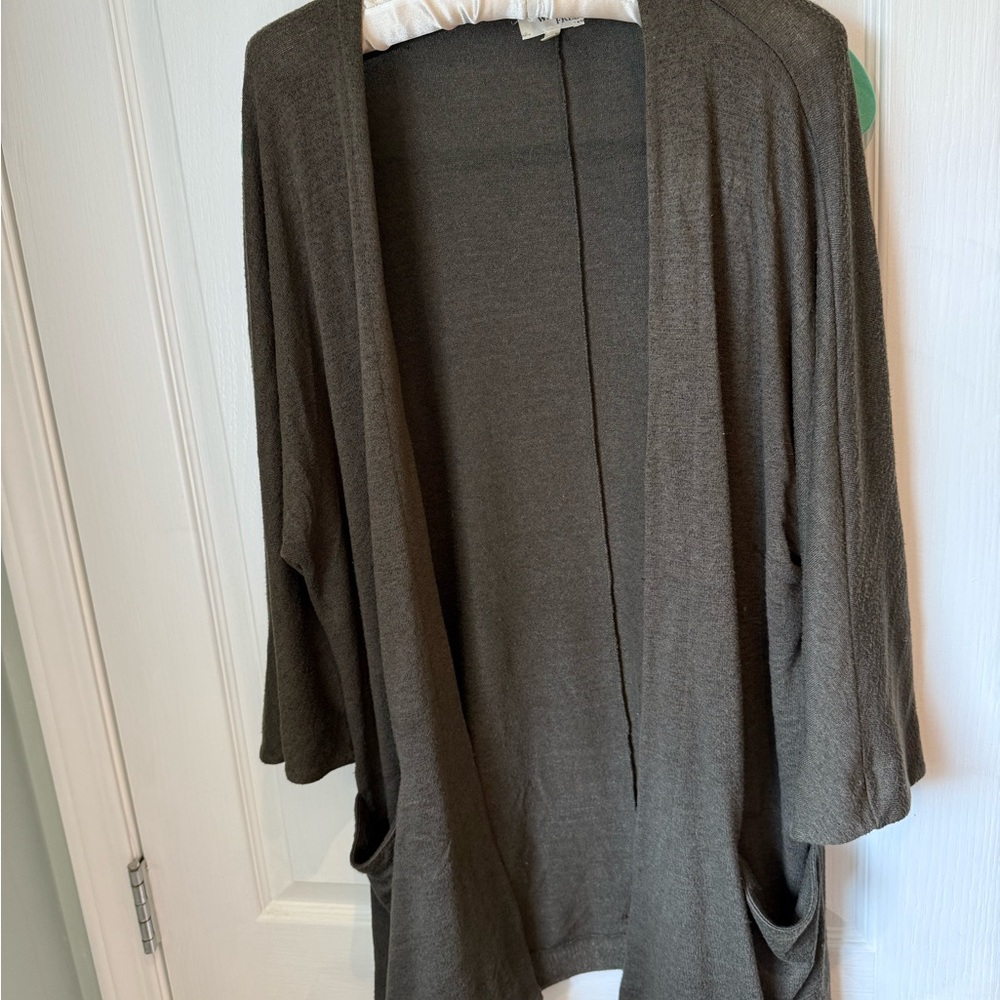 Wilfred Free Army Green Knit Cardigan